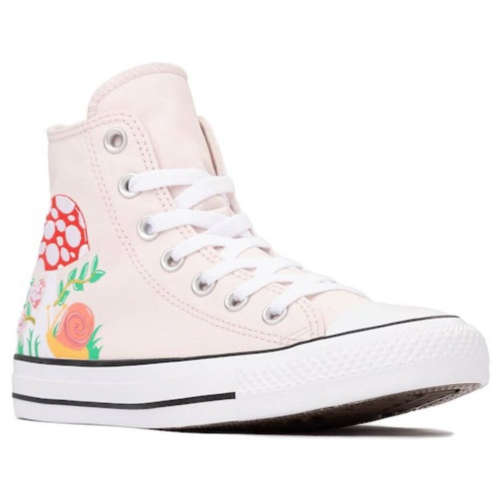 NIB Kids Converse Pink Mushroom Hi Tops Size 11 - Picture 4 of 6
